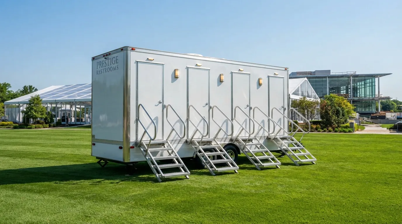 4 Stall Restroom Trailer in Glendora, CA