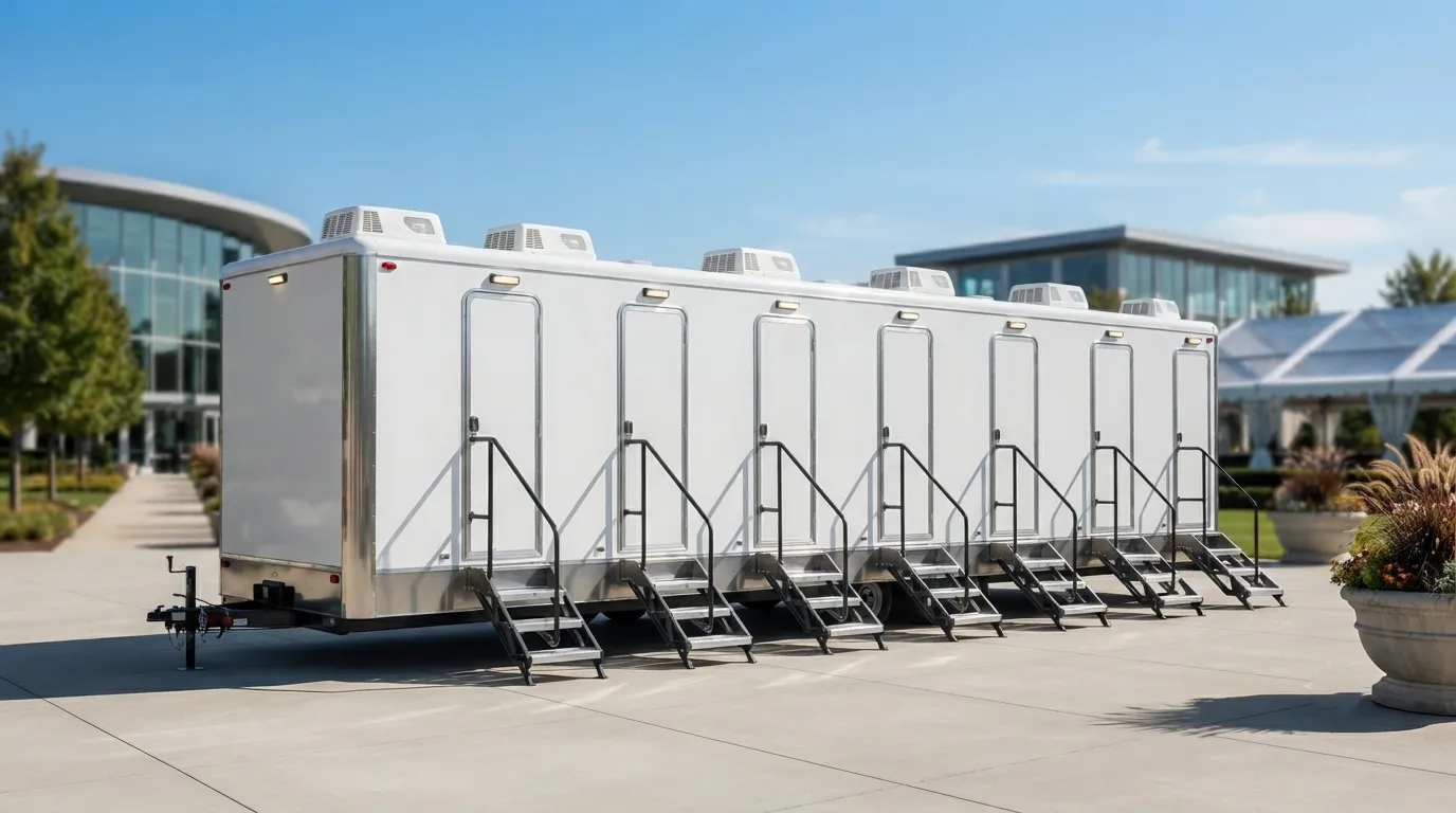 8 Stall Restroom Trailer in Glendora, CA